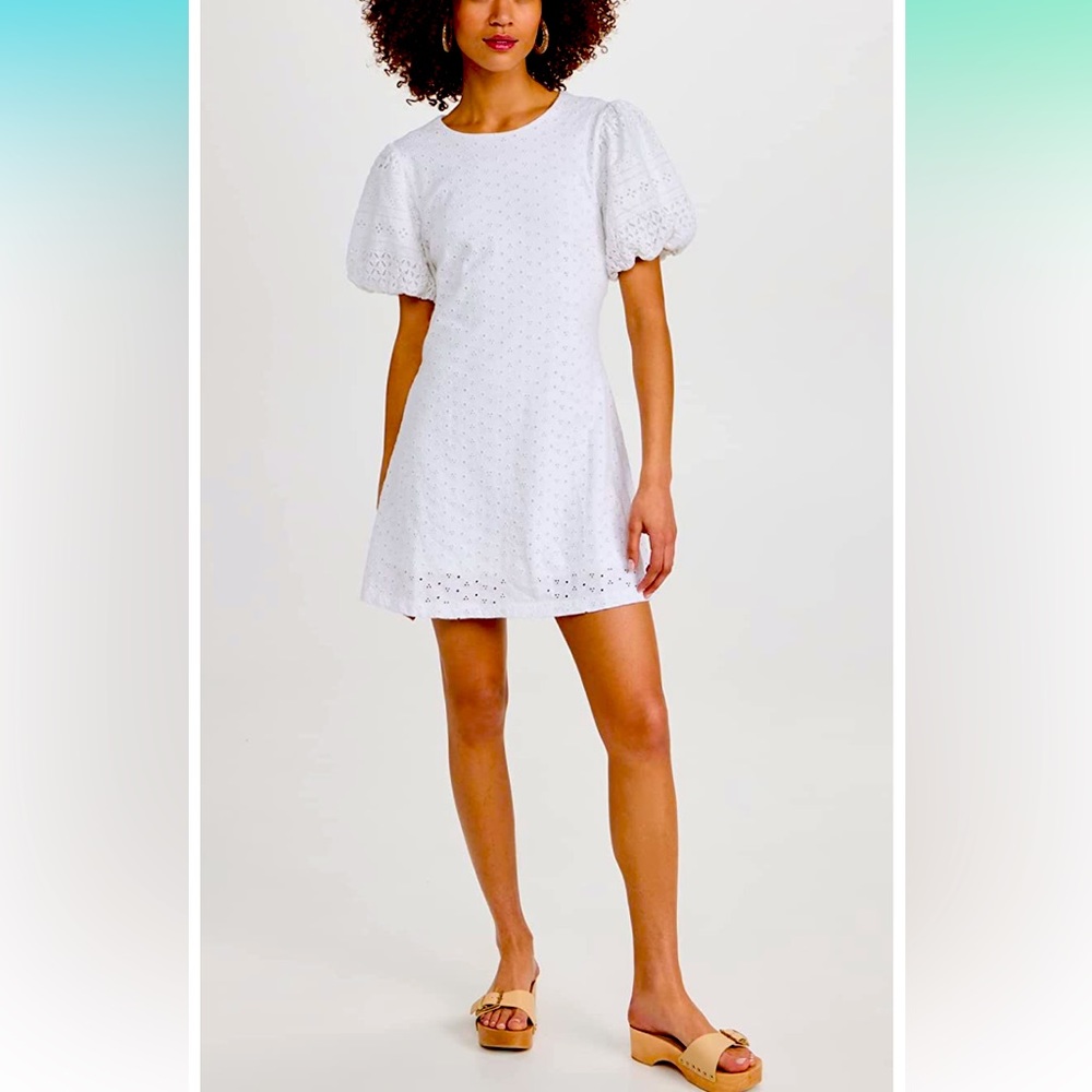 NWT FREE PEOPLE APRICOT ROSE DRESS WHITE EYELET - Bridal